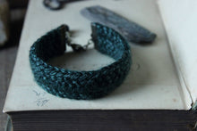 Load image into Gallery viewer, Nine Woods Hollow. Storyteller Series. Crocheted Cuff Bracelet.