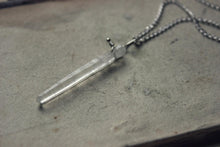 Load image into Gallery viewer, Peregrine. Delicate Quartz Crystal &amp; Sterling Silver Necklace.