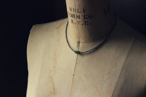 The Mojo Collection | The Fen. Hand-strung Glass and Apatite Beaded Necklace.