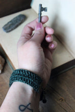 Load image into Gallery viewer, Nine Woods Hollow. Storyteller Series. Crocheted Cuff Bracelet.