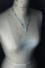 Load image into Gallery viewer, Starboard. Boho Corded Gold Glass Bead &amp; Quartz Crystal Necklace.