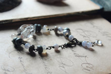 Load image into Gallery viewer, Spirit of the Water. Beaded Gemstone, Wood &amp; Fossilized Coral Bracelet.