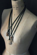 Load image into Gallery viewer, Spirits of Greenwood. Rustic Hand Crocheted Naturally Shed Deer Antler Unisex Necklace.