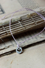 Load image into Gallery viewer, Wish Bracelet | Love. Sterling Silver Heart Charm &amp; Irish Linen Cord Bracelet.