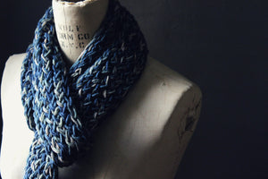 Hand Knit Wrap Scarf. wild & willow Collection. LIMITED EDITION. "Winterland".