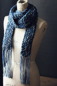 Hand Knit Wrap Scarf. wild & willow Collection. LIMITED EDITION. 