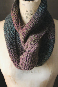 The Sacred Grove. Storyteller Series. SECOND EDITION.  Hand Crocheted Infinity Scarf.