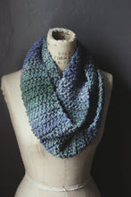 Load image into Gallery viewer, Lullaby Cove. Storyteller Series. SECOND EDITION. Hand Crocheted Unisex Infinity Scarf.