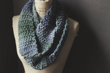 Load image into Gallery viewer, Lullaby Cove. Storyteller Series. SECOND EDITION. Hand Crocheted Unisex Infinity Scarf.