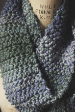 Load image into Gallery viewer, Lullaby Cove. Storyteller Series. SECOND EDITION. Hand Crocheted Unisex Infinity Scarf.