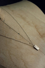 Load image into Gallery viewer, Ancients. Hand-forged Fine Silver Tablet Pendant and Sterling Silver Necklace.