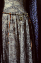 Load image into Gallery viewer, Rambler. Boho Suede Lace, Vintage Brass &amp; Honey Quartz Hip Belt.