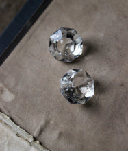 Load image into Gallery viewer, Vintage Chandelier Crystal Set | Small Clear Faceted Glass Connector Prisms.