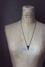 Load image into Gallery viewer, Wishing Thorn. Aged Brass Pennant &amp; Vintage Brass Link Necklace.