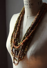 Load image into Gallery viewer, Fox Paw. Bohemian Hand Crocheted Layered Necklace.