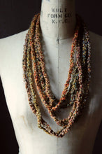 Load image into Gallery viewer, Fox Paw. Bohemian Hand Crocheted Layered Necklace.