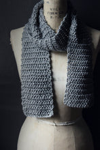 Load image into Gallery viewer, Strangwolf Lough. Storyteller Series. Hand Crocheted Unisex Scarf.