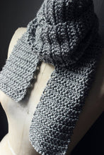 Load image into Gallery viewer, Strangwolf Lough. Storyteller Series. Hand Crocheted Unisex Scarf.