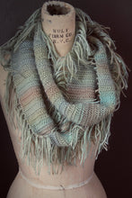 Load image into Gallery viewer, The Haefen Tearoom. Storyteller Series. FIRST EDITION. Hand Crocheted Infinity Scarf.