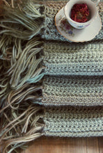 Load image into Gallery viewer, The Haefen Tearoom. Storyteller Series. FIRST EDITION. Hand Crocheted Infinity Scarf.