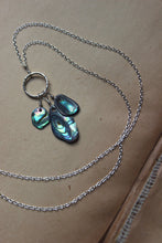 Load image into Gallery viewer, Tidal. Modern Abalone Shell &amp; Sterling Silver Pendant Necklace.