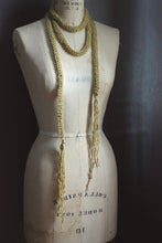 Load image into Gallery viewer, Hand Crocheted Ribbon Scarf. wild &amp; willow Collection. &quot;Sunray&quot;.